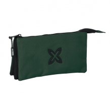 Safta Munich Basicos Estuche Portatodo - 3 Compartimentos - 22x12x3cm - Color Verde