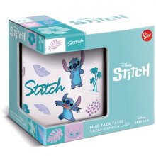 Safta Stitch Leaves Pattern Young Adult Taza Ceramica de 325ml - Multicolor