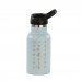 Safta Real Madrid Botella Reutilizable 350mL - Doble Pared - Base de Silicona - Acero Inoxidable - Tapon con Valvula - 12H Caliente / 24H Frio - 19.5x7.3x7.3cm - Color Menta