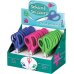 Plus Expositor con 24 Tijeras Escolares 14.5cm - Punta Redondeada - Ergonomicas - Colores Surtidos