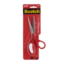 Scotch Tijeras Universales 18cm - Acero Inoxidable - Mango Ergonomico - Color Rojo