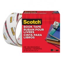 Scotch Cinta Adhesiva para Reparacion de Libros - 38.1mm x 13.7m - Color Transparente