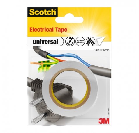 Scotch Cinta Aislante - 15mm x 10m - Color Blanco