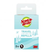 Scotch-Brite Recambios del Pack de 2 Rodillos Quitapelusas de Viaje - 30 Hojas por Rodillo - Color Negro Scotch-Brite Recambios del Pack de 2 Rodillos Quitapelusas de Viaje - 30 Hojas por Rodillo - Color Negro