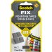 Scotch-Fix Pack de 64Â Cuadrados Adhesivos de Doble Cara Reutilizables - 12.7mm x 12.7mm - Color Gris
