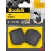 Scotch Pack de 2 Conteras de Goma - Diametro de 32mm - Color Negro
