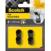 Scotch Pack de 4 Conteras Ajustables - Diametro de 10-14mm - Color Negro
