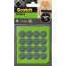 Scotch Move and Protect Pack de 16 Patines Deslizantes Adhesivos - Diametro de 17mm - Color Gris