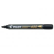 Pilot Rotulador Permanente 400 - Punta Biselada 4,5mm - Trazo 4mm - Color Negro (12 uds)