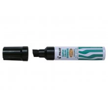 Pilot Super Color 6600 Rotulador Permanente Multisuperficie Extragrueso - Punta Biselada Extragruesa de Fibra - Tinta Base Alcohol Libre de Xileno - Cuerpo Metalico - Color Negro (12 uds)