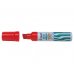 Pilot Super Color 6600 Rotulador Permanente Multisuperficie Extragrueso - Punta Biselada Extragruesa de Fibra - Tinta Base Alcohol Libre de Xileno - Cuerpo Metalico - Color Rjo (12 uds)