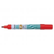 Pilot Super Color Rotulador Permanente Multisuperficie - Punta Fina de Fibra Conica - Tinta Base Alcohol Libre de Xileno - Cuerpo Metalico - Color Rojo (12 uds)