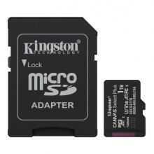 Kingston Tarjeta Micro SDXC 1TB Clase 10 150MB/s Canvas Select Plus + Adaptador SD Kingston Tarjeta Micro SDXC 1TB Clase 10 150MB/s Canvas Select Plus + Adaptador SD
