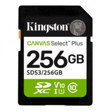 Kingston Tarjeta SDXC 256GB UHS-I Clase 10 150MB/s Canvas Select Plus Kingston Tarjeta SDXC 256GB UHS-I Clase 10 150MB/s Canvas Select Plus