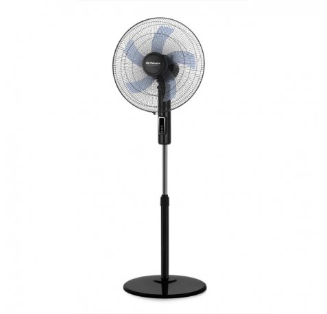 Orbegozo SF 1240 Ventilador de Pie - 3 Velocidades - 45W - Gran Caudal de Aire - Funcion Oscilante - Cabezal Inclinable - Altura Regulable - Panel Tactil - Temporizador Hasta 12 Horas - Mando a Distancia - Color Negro