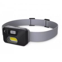 Philips Linterna Frontal LED - Cinta para la Cabeza - 130 Lumenes - Manos Libres - Color Negro y Gris