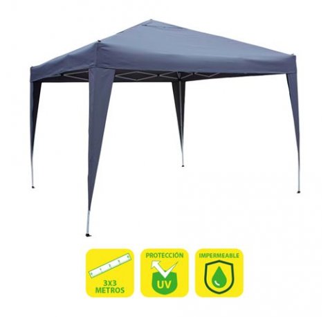 Sungarden Carpa Plegable Acero 3x3m - Color Azul