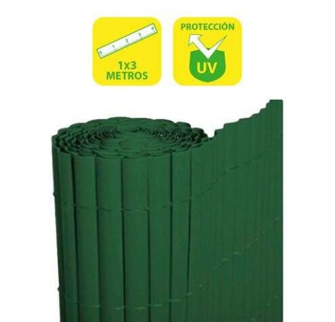 SunGarden Cañizo Plastico Doble Cara 1x3m - Color Verde