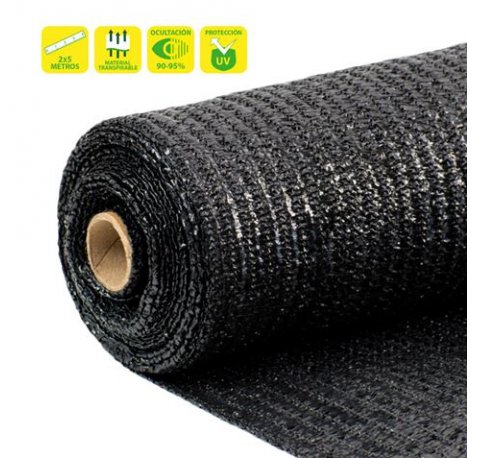 Sungarden Malla de Sombreo 2x5m - Color Negro