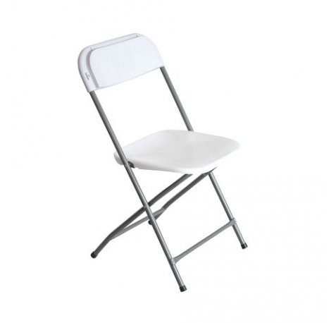 Sungarden Silla Resina Plegable 80x50x45cm - Color Blanco