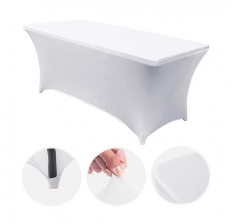 Sungarden Funda Para Mesa de Resina 152x70x74cm - Color Blanco