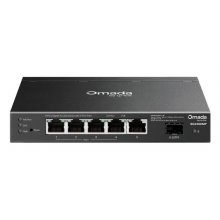 TP-Link Omada SG2206MP Switch 5 Puertos - Capa 2 - 4xRJ45 PoE+ 1Gbps - 1xRJ45 1Gbps - Soporta QOS - Conmutacion hasta 12Gbps - Carcasa Metalica - Color Negro