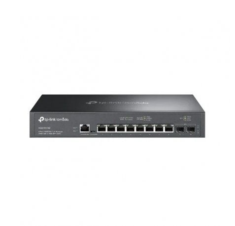 TP-Link Omada SG3210X-M2 Switch 10 Puertos - Gestionado - 8xRJ45 2.5Gbps - 2xSFP 10Gbps - Soporta QOS - Conmutacion hasta 80Gbps - Color Negro