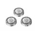 Philips Pack de 3 Cabezales de Recambio para Afeitadoras Series 5000 y 7000 - Cuchillas Autoafilables - Seguimiento de Contornos - Color Acero