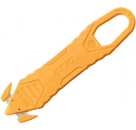 Olfa Pack de 10 Cutters Pequeños Desechables con Hojas Ocultas - Acero Inoxidable - Certificacion NSF - Maxima Seguridad - Uso Ambidiestro