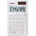Casio SL-1000SC Calculadora de Bolsillo - Pantalla Extragrande de 10 Digitos - Alimentacion Solar y Pilas - Color Blanco