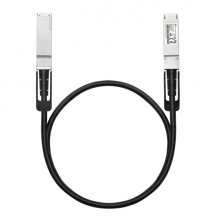 TP-Link Omada SM9220-1M Cable de Conexion Directa de 1m - Velocidad hasta 100Gbps - 30AWG - Plug and Play - Conector QSFP28 - Cobre Plateado - Color Negro