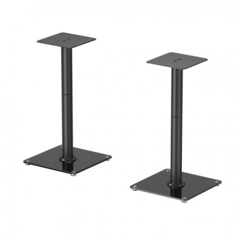 Aisens Pack Soporte Universal de Suelo para Altavoces - Carga Max. 25Kg - Altura 61cm - Color Negro