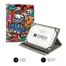 Subblim Funda Tablet Universal Trendy 9.6" a 11" - Posicion Stand con 2 Angulos de Vision - Soporte Antideslizante - Colores Varios Subblim Funda Tablet Universal Trendy 9.6" a 11" - Posicion Stand con 2 Angulos de Vision - Soporte Antideslizante - Colores Varios
