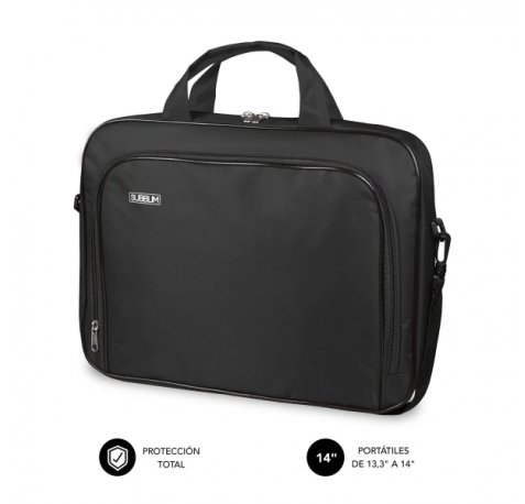 Subblim Estuche Oxford PortÃ¡til 13.3" a 14" - ProtecciÃ³n reforzada - Correas Ajustables -  Bolsillo Exterior - Color Negro