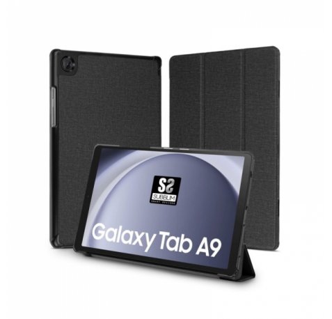 Subblim Funda Exclusiva para Tablet Samsung Galaxy Tab A9 de 8,7? - Cierre Magnetico - Bordes Reforzados - 2 Posiciones de Soporte - Color Negro