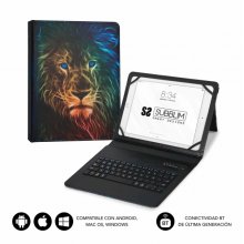 Subblim Keytab Pro Bluetooth Funda universal 9-10.1" - DiseÃ±o ultradelgado - Soporte ajustable - Sistema magnÃ©tico - Resistente y adaptable - InalÃ¡mbrico - Bluetooth - Colores Varios