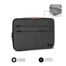 Subblim Funda Air Padding 360 PortÃ¡til de 13.3" a 14" - ProtecciÃ³n 360Âº con Air Padding - MÃºltiples bolsillos - Resistente y duradera - Color Gris Oscuro