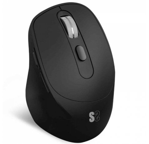 Subblim Confort Ergo Dual Raton Inalambrico Bluetooth, USB 2.4GHz 2400dpi - 5 Botones - Uso Diestro - Color Negro