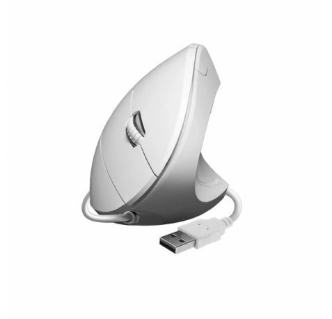 Subblim Glide Vertical Ergo Raton Vertical USB 1600dpi - 5 Botones - Uso Diestro - Color Blanco