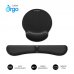 Subblim Pack Ergo MemoryFlex Alfombrilla Ergonomica para Raton y ReposamuÃ±ecas Teclado - Espuma Elastica - Microtexturizada Impermeable - Base Antideslizante - Color Negro