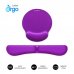 Subblim Pack Ergo MemoryFlex Alfombrilla Ergonomica para Raton y ReposamuÃ±ecas Teclado - Espuma Elastica - Microtexturizada Impermeable - Base Antideslizante - Color Lila