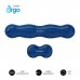 Subblim Pack Ergo Crystal Flex ReposamuÃ±ecas para Teclado y Raton - Gel Refrigerante Autoajustable - DiseÃ±o Ondulado Ergonomico - Base Antideslizante - Color Azul