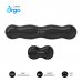 Subblim Pack Ergo Crystal Flex ReposamuÃ±ecas para Teclado y Raton - Gel Refrigerante Autoajustable - DiseÃ±o Ondulado Ergonomico - Base Antideslizante - Color Negro