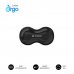 Subblim Ergo Crystal Flex ReposamuÃ±ecas para Raton - Gel Refrigerante Autoajustable - DiseÃ±o Ondulado Ergonomico - Base Antideslizante - Color Negro