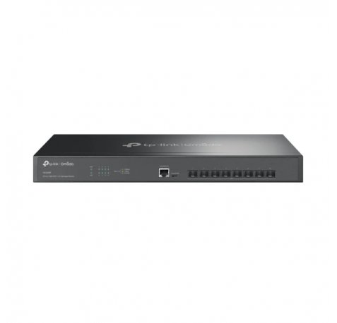 TP-Link Omada SX3008F Switch 8 Puertos SFP+ - Gestionado - Soporta QOS - Conmutacion hasta 160Gbps - Carcasa Metalica - Color Negro