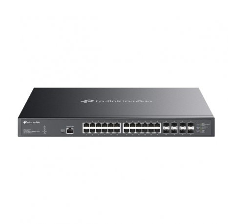 TP-Link Omada SX3832MPP Switch 32 Puertos - Gestionable - 24xRJ45 PoE++ 10Gbps - 8xSFP+ 10Gbps - Soporta QOS - Conmutacion hasta 640Gbps - Carcasa Metalica - Color Negro