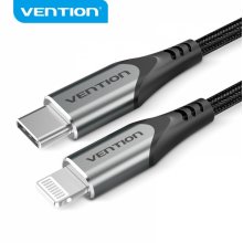 Vention Cable USB-C a Lightning 3A 27W 480Mbps MFi - 1m - Color Gris