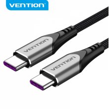 Vention Cable USB-C Macho a USB-C Macho - 2m - 5A 100W 480Mbps - Color Gris