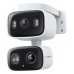 TP-Link Tapo C246D Camara de Seguridad Exterior - 2K QHD - 2 Lentes - WiFi - Resolucion 3Mpx - Vision Nocturna - Audio Bidireccional - Cancelacion de Ruido - Color Blanco y Negro