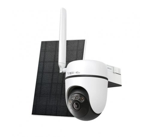 TP-Link Tapo C615G KIT Camara de Seguridad - 2K QHD - Deteccion con IA - 6700mAh - Panel Solar - IP65 - Vision Nocturna - Audio Bidireccional - WiFi - Cancelacion de Ruido - Color Blanco y Negro